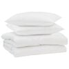 vidaXL Suvised teki padjaga 3 pcs Valge Mikrofiiber
