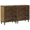 vidaXL K&otilde;ide 2 pcs Pruun 60 x 33,5 x 75 cm Tugev mango puu