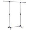 vidaXL reguleeritav riidenagi, roostevaba teras 165x44x150 cm h&otilde;bedane