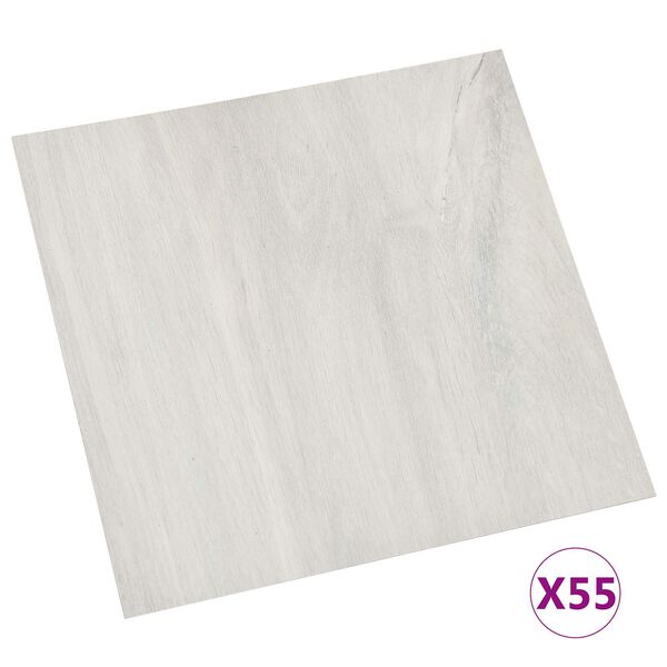 vidaXL P&otilde;randaplaadid 55 pcs cream 5,11 m&sup2; PVC