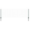 vidaXL Euro aia postiga 25 x 0,8 m PVC-kaetud teras Roheline V&otilde;rk