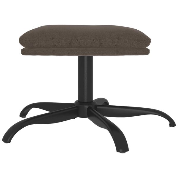 vidaXL jalapink, tumehall, 60x60x36 cm, mikrofiiber kangas