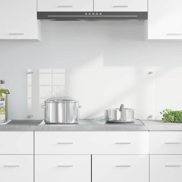 vidaXL Kögi Splashback Läbipaistev 100 x 40 cm karastatud klaas