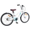 vidaXL Laste Bike 18 Tolli 5-7 aastastele Valge