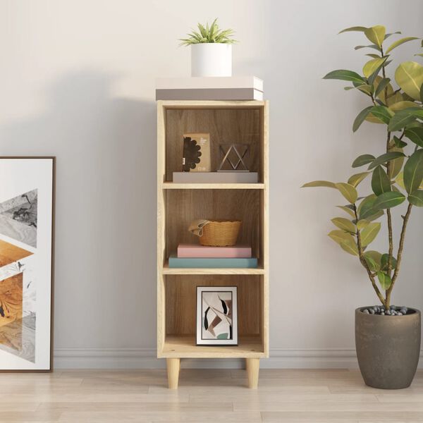 vidaXL puhvetkapp, Sonoma tamm, 34,5 x 32,5 x 90 cm tehispuit