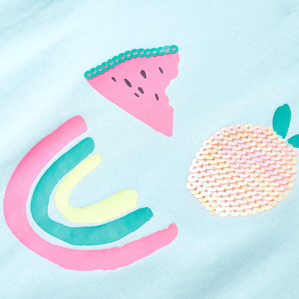 Laste T-s&auml;rk, helesinine, 116