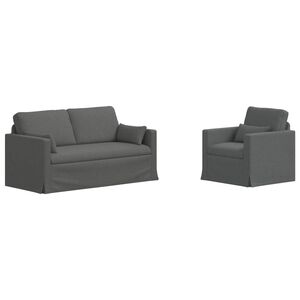vidaXL Diivanikomplekt 2 pcs Tumehall 158 x 78 x 80 cm kangas