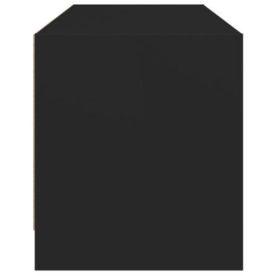 vidaXL klaasustega telerikapp, must, 102 x 37 x 42 cm