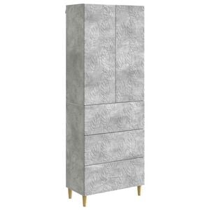 vidaXL Kapi Komplekt 2 pcs Betoonhall 66 x 34,5 x 90 cm Tehispuit
