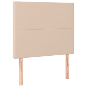 vidaXL peatsiplaat, cappuccino, 90 x 5 x 118/128 cm, kunstnahk