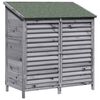 vidaXL Aiashed katusega Hall 106 x 56 x 113,5 cm Tugev kuusepuit