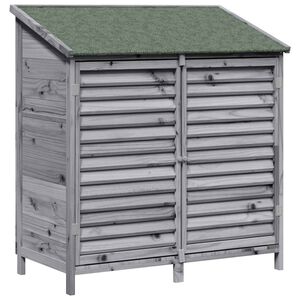 vidaXL Aiashed katusega Hall 106 x 56 x 113,5 cm Tugev kuusepuit