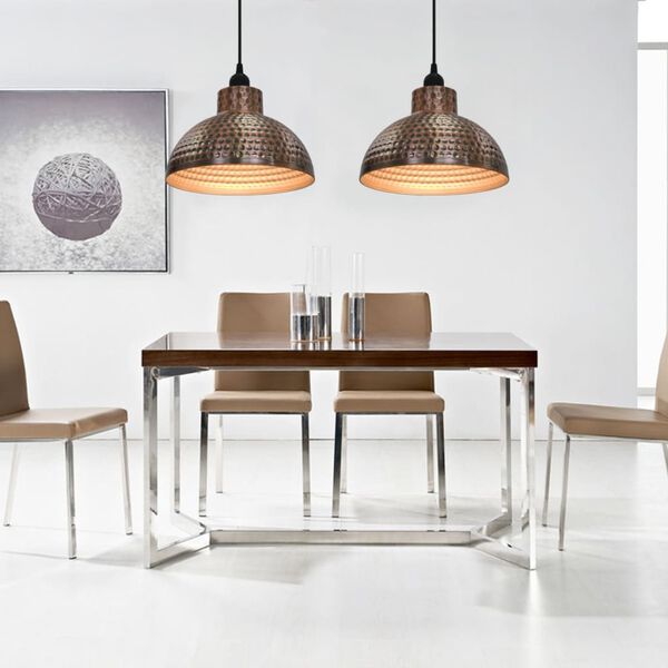 2 tk vidaXL-i poolringi kujulist laelampi, vasev&auml;rvi