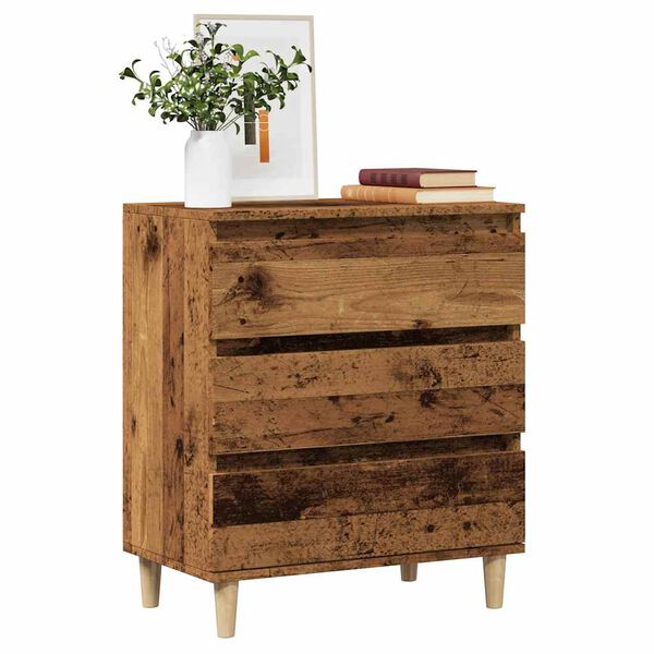 vidaXL puhvetkapp Old Wood 60x35x70 cm Engineered Wood