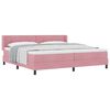 vidaXL Karbi vedrumadrats peaga Roosa 200 x 200 cm Samet