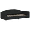 vidaXL diivanvoodi v&auml;ljat&otilde;mmatava osaga, must, 90x200 cm, kangas