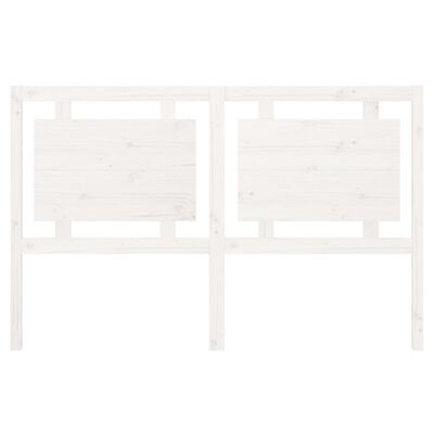 vidaXL voodipeats, valge, 155,5x4x100 cm, männipuit