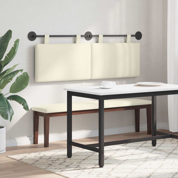 vidaXL Rippuv Peatoe &Uuml;ksv&auml;rviline cream 150 x 55 x 5 cm Korter kangas