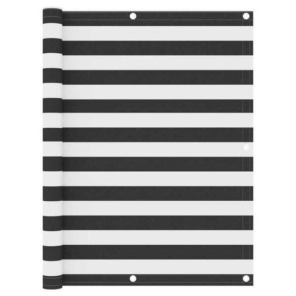 vidaXL rõdusirm, antratsiithall ja valge, 120 x 300 cm, oxford-kangas