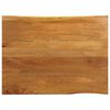 vidaXL lauaplaat, 110 x 80 x 2,5 cm, naturaalsete servadega, mangopuit