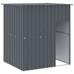 vidaXL koerakuut katusega, antratsiithall, 165x153x181 cm, teras