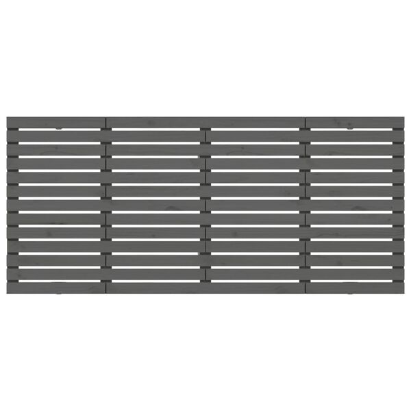 vidaXL seinale kinnitatav voodipeats, hall, 156x3x91,5 cm, m&auml;nnipuit