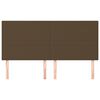 vidaXL peatsiplaat, tumepruun, 200 x 5 x 118/128 cm, kangas