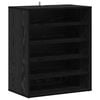 vidaXL Kinga kapp riiuliga Must tamm 60 x 35 x 70 cm Tehispuit