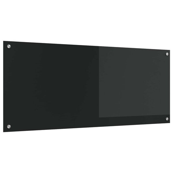 vidaXL Kögi Splashback Must 120 x 50 x 0,6 cm karastatud klaas