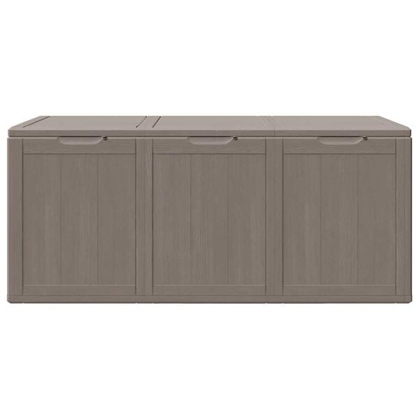 vidaXL aia hoiukast 270 l, pruun, PP puidu välimusega