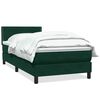 vidaXL Box Vedruvoodi madratsiga Tumeroheline 100x220 cm samet