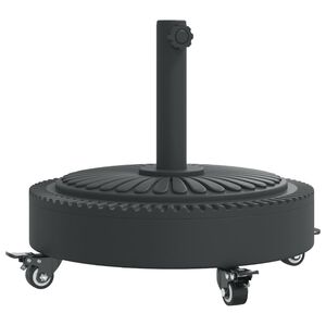 vidaXL ratastega p&auml;ikesevarju alus, &Oslash;38/48 mm postile, 27 kg &uuml;mmargune