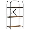 vidaXL Raamatukapp 3 tasandit 60 x 30 x 109 cm Tehispuit