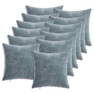 vidaXL Diivanipadi 12 pcs HEERLEN Helesinine 40 x 40 cm &Scaron;en&uuml;&uuml;lfabric