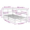 vidaXL riiuliga voodi ilma madratsita, vahapruun, 75x190 cm, m&auml;nnipuit