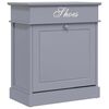 vidaXL kingakapp, hall, 50 x 28 x 58 cm, Paulownia puit