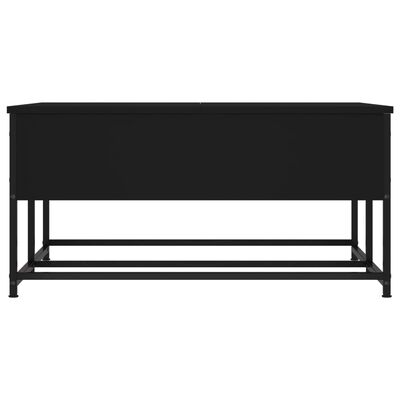 vidaXL kohvilaud, must, 80 x 80 x 40 cm, tehispuit