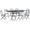 vidaXL Aia s&ouml;&ouml;gilaudade komplekt 9 pcs Antratsiit 212 x 90 x 76 cm