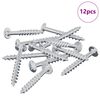 vidaXL Kinnitus 12 pcs H&otilde;bedane 9,8 x 35 mm Raud