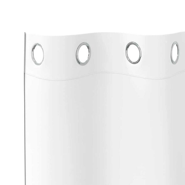 vidaXL Kardinad r&otilde;ngastega 2 pcs PUHAS VALGE 260 x 140 cm Pol&uuml;ester