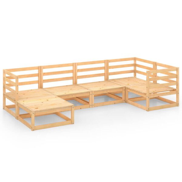 vidaXL 6-osaline aiam&ouml;&ouml;blikomplekt, m&auml;nnipuit