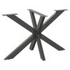 vidaXL s&ouml;&ouml;gilaua jalg, &auml;mblikukujuline, antratsiithall, 120 x 68 x (72-73) cm, teras