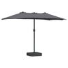 vidaXL Aedapara Antratsiit 385 x 209 x 244 cm Pol&uuml;ester ja teras