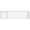 vidaXL Koerapuur 4 pcs Hõbedane 800 x 200 x 200 cm Terase ja PE