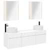 vidaXL Vannitoa kapikomplekt 5 pcs Valge 53 x 15,5 x 70 cm Tehispuit