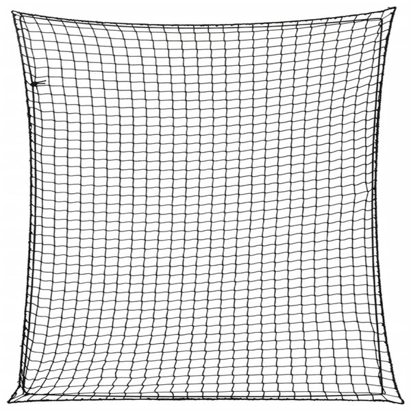 vidaXL haagisev&otilde;rk elastse n&ouml;&ouml;riga, must, 4 x 4 m, PP