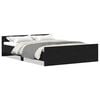vidaXL voodiraam ilma madratsita must tamm 140x200 cm tehispuit