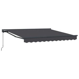 vidaXL Kailastud raam Antratsiit 300 x 250 cm Pol&uuml;ester PU-kattega