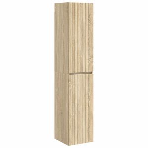 vidaXL Seinale kinnitatav vannitoikapp Sonoma tamm 33 x 34,5 x 160 cm