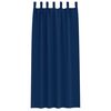 vidaXL Kardinad rõngastega 2 pcs Tumesinine 225 x 140 cm Polüester